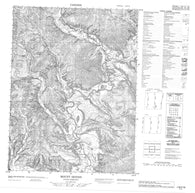 116P10 Mount Dennis Canadian topographic map, 1:50,000 scale