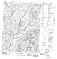 116P12 Berry Creek Canadian topographic map, 1:50,000 scale