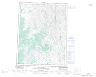 116P Bell River Canadian topographic map, 1:250,000 scale