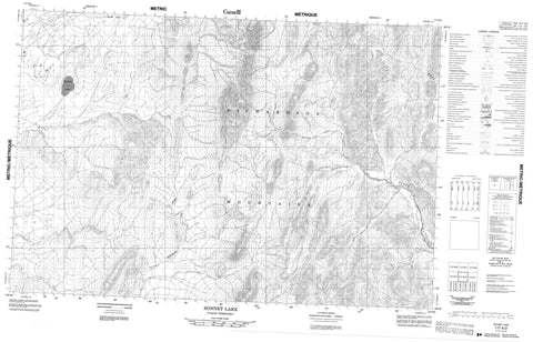 117A02 Bonnet Lake Canadian topographic map, 1:50,000 scale