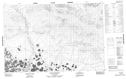 117A05 Mount Clement Canadian topographic map, 1:50,000 scale