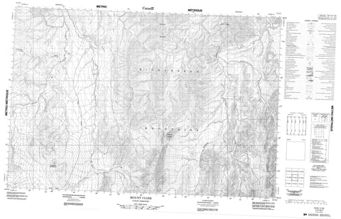 117A07 Mount Close Canadian topographic map, 1:50,000 scale