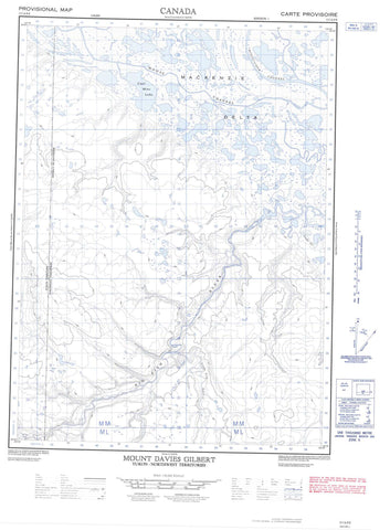 117A09E Mount Davies Gilbert Canadian topographic map, 1:50,000 scale