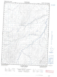 117A10W Anker Creek Canadian topographic map, 1:50,000 scale