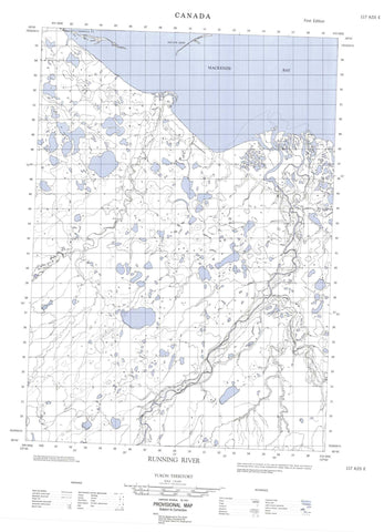 117A15E Running River Canadian topographic map, 1:50,000 scale