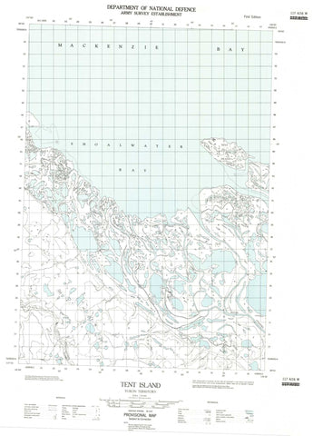 117A16W Tent Island Canadian topographic map, 1:50,000 scale