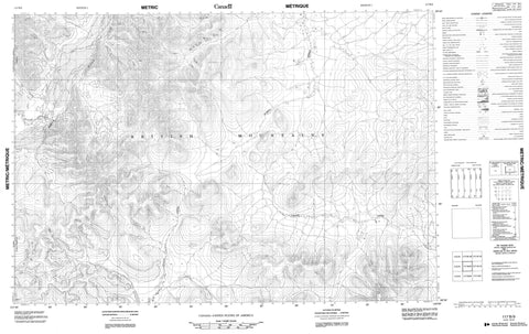 117B09 No Title Canadian topographic map, 1:50,000 scale