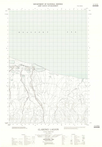 117C09W Clarence Lagoon Canadian topographic map, 1:50,000 scale