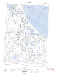 117D03E Crow River Canadian topographic map, 1:50,000 scale