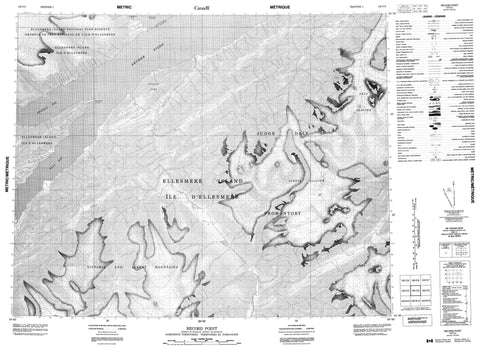 120C03 Record Point Canadian topographic map, 1:50,000 scale