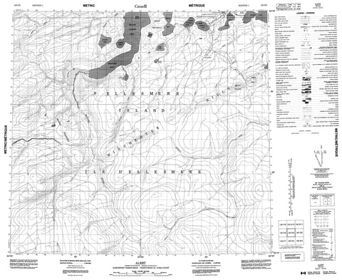 120E05 Alert Canadian topographic map, 1:50,000 scale