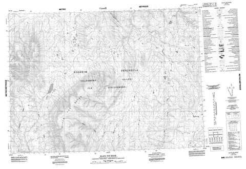 340B03 Black Top Ridge Canadian topographic map, 1:50,000 scale