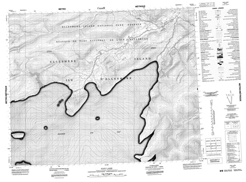 340D01 Nan Lake Canadian topographic map, 1:50,000 scale