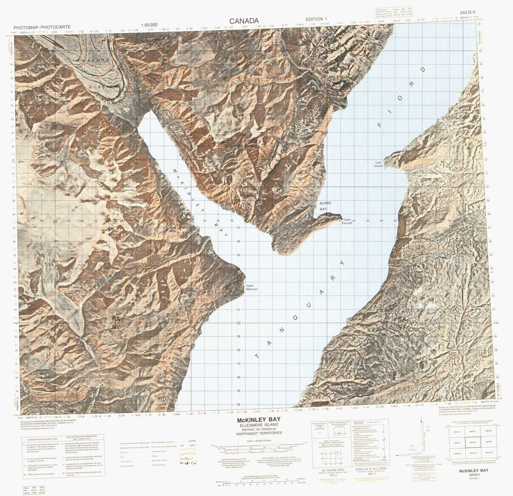 Buy Mckinley Bay topo map 340D04 – YellowMaps Map Store