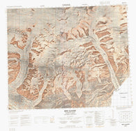 340D05 Bent Glacier Canadian topographic map, 1:50,000 scale