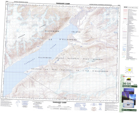 340D06 Tanquary Camp Canadian topographic map, 1:50,000 scale