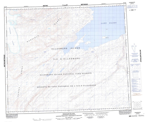 340D09 Whisler Island Canadian topographic map, 1:50,000 scale