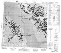 340E14 Egingwah Bay Canadian topographic map, 1:50,000 scale