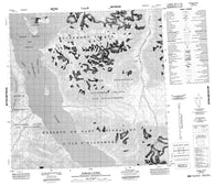 340E16 Disraeli Fiord Canadian topographic map, 1:50,000 scale