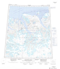 340E M Clintock Inlet Canadian topographic map, 1:250,000 scale