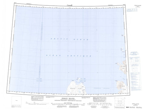 560B Perley Island Canadian topographic map, 1:250,000 scale