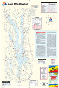 Buy map A158 - Candlewood Lake Fishing Wall Map