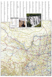 China, West Adventure Map 3009 by National Geographic Maps - Back of map
