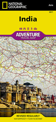 Buy map India Adventure Map 3011 by National Geographic Maps