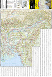 India, Northeast Adventure Map 3012 by National Geographic Maps - Front of map