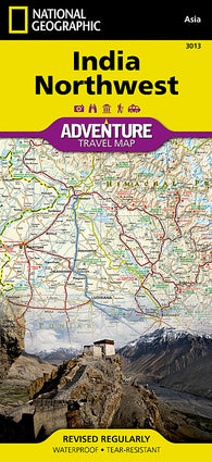 Buy map India, Northwest Adventure Map 3013 by National Geographic Maps