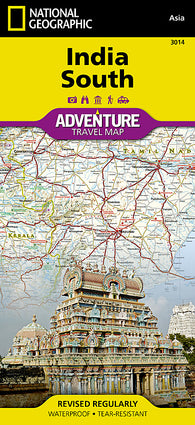 Buy map India, South Adventure Map 3014 by National Geographic Maps