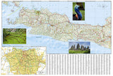 Java Adventure Map 3020 by National Geographic Maps - Back of map