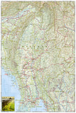 Myanmar (Burma) Adventure Map 3025 by National Geographic Maps - Back of map