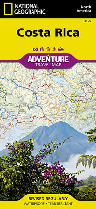 Buy map Costa Rica Adventure Map 3100 by National Geographic Maps