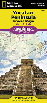 Buy map Yucatan, Mexico Adventure Map 3105 by National Geographic Maps