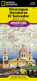 Buy map Nicaragua, Honduras and El Salvador Adventure Map 3109 by National Geographic Maps