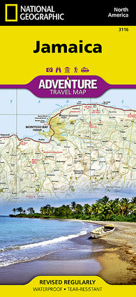 Buy map Jamaica Adventure Map 3116 by National Geographic Maps