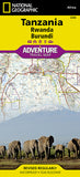 Buy map Tanzania, Rwanda, and Burundi Adventure Map 3206 by National Geographic Maps