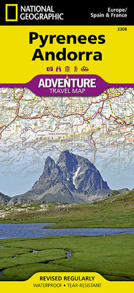 Buy map Pyrenees and Andorra Adventure Map 3308 by National Geographic Maps
