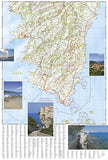 Corsica, France Adventure Map 3315 by National Geographic Maps - Back of map