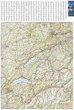 Switzerland Adventure Map 3320 by National Geographic Maps - Back of map