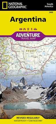 Buy map Argentina Adventure Map 3400 by National Geographic Maps