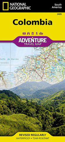 Buy map Colombia Adventure Map 3405 by National Geographic Maps
