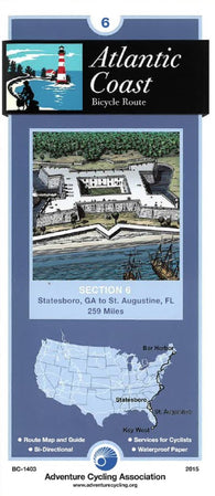 Buy map Atlantic Coast Bicycle Route Section 6
