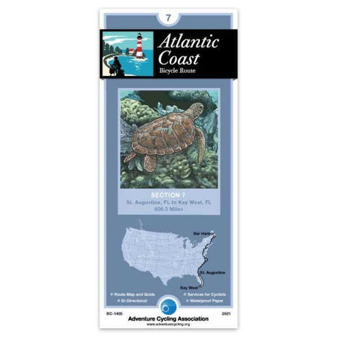 Buy map Atlantic Coast Bicycle Route Section 7