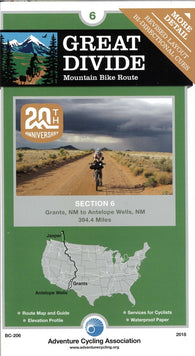 Buy map Great Divide Mountain Bike Route #6 Pie Town, NM - Antelope Wells, NM