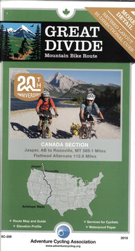 Buy map Great Divide Mountain Bike Route (Canada Section) - Banff, Alberta - Roosville, MT