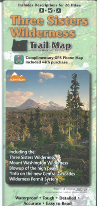 Buy map Three Sisters Wilderness Trail Map
