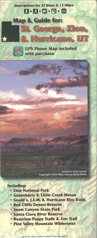 Buy map St. George, Hurricane, and Zion National Park, Utah, Trail Map and Guide
