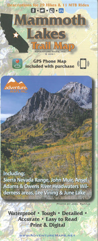 Buy map Mammoth Lakes Trail Map
